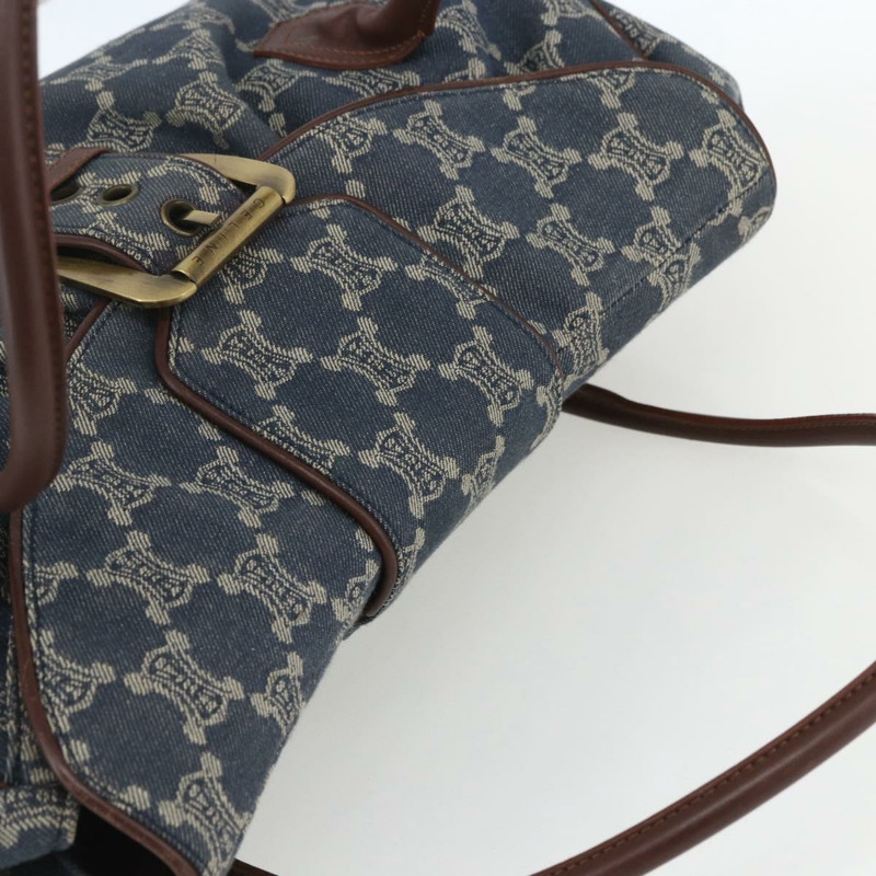 【日本直送】CELINE Paris Macadam帆布手提包 藍色 正品 162405V-5