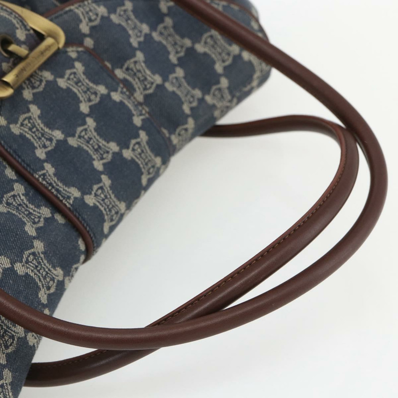 【日本直送】CELINE Paris Macadam帆布手提包 藍色 正品 162405V-6