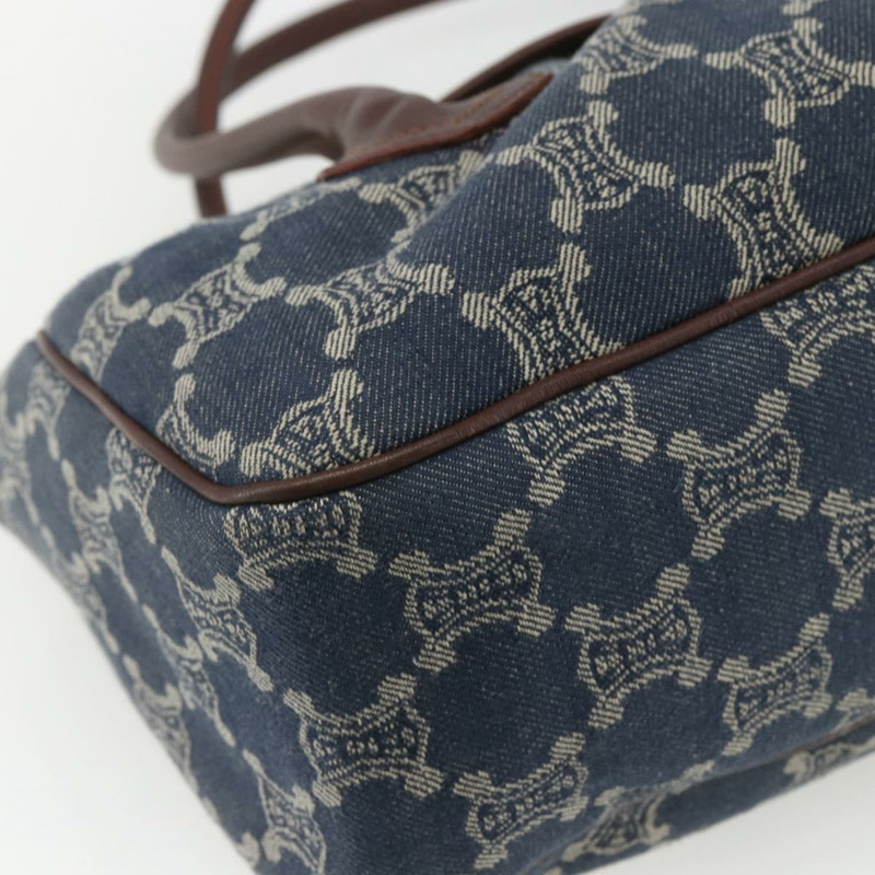 【日本直送】CELINE Paris Macadam帆布手提包 藍色 正品 162405V-13