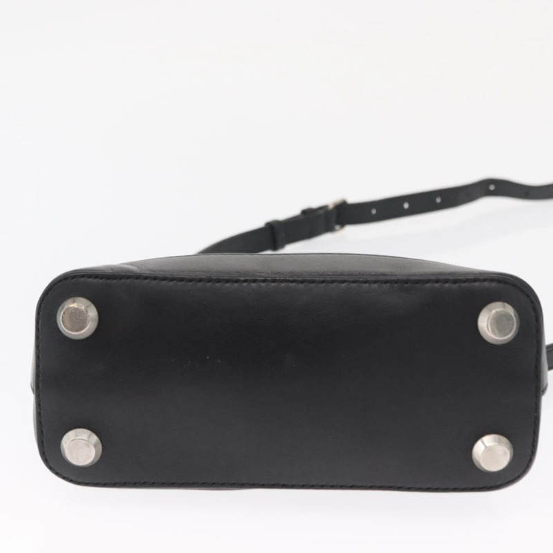 【日本直送】BALENCIAGA I LOVE TECHNO Villetop Handle XXS Bag 黑色 550646 Auth 163114V-4