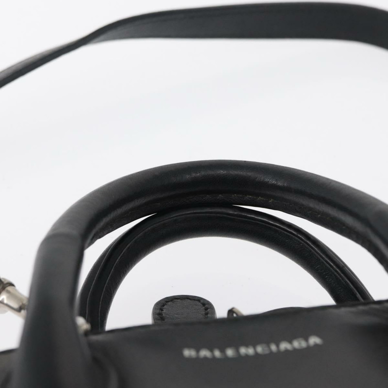 【日本直送】BALENCIAGA I LOVE TECHNO Villetop Handle XXS Bag 黑色 550646 Auth 163114V-13
