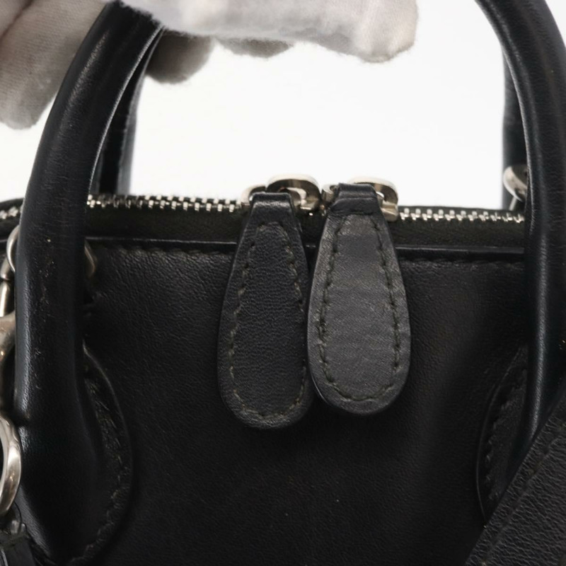 【日本直送】BALENCIAGA I LOVE TECHNO Villetop Handle XXS Bag 黑色 550646 Auth 163114V-19