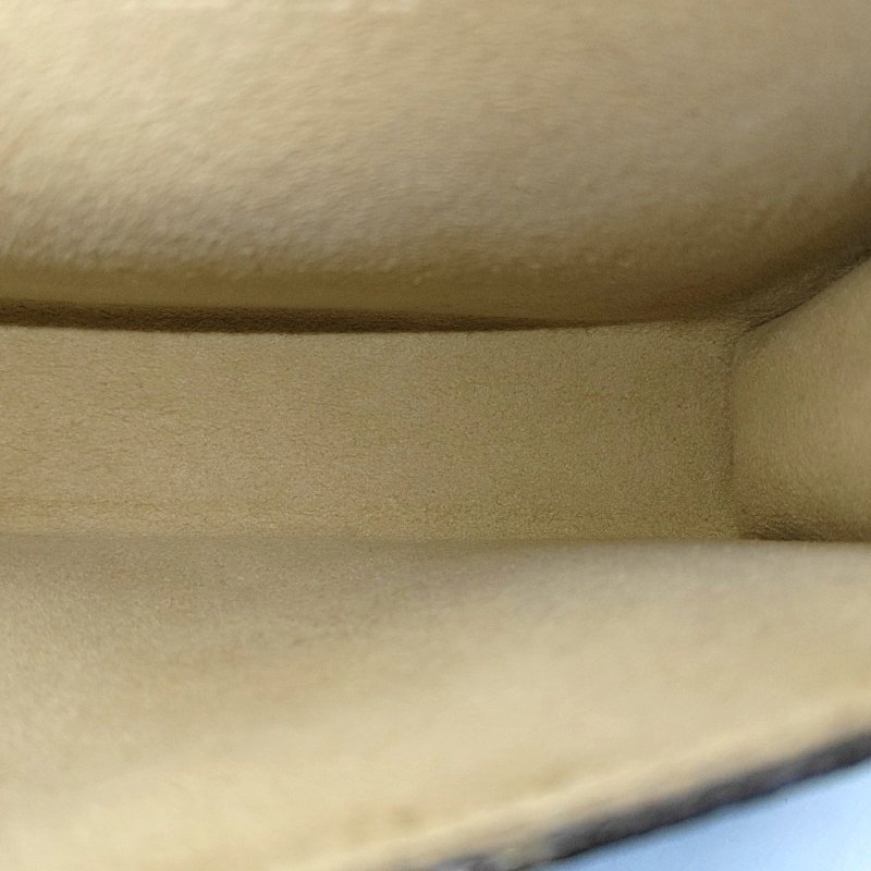 LOUIS VUITTON FLORENTINE棕色塗層帆布老花斜挎包腰包/胸包金色五金可拆卸肩帶-6