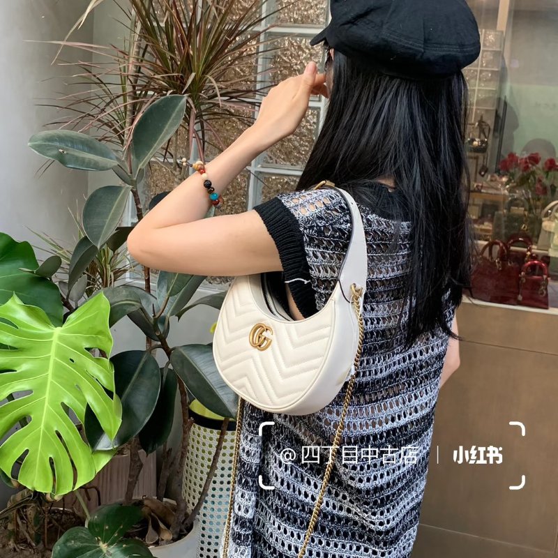 🏷Gucci 古馳.Marmont 月亮包/客人寄賣-21