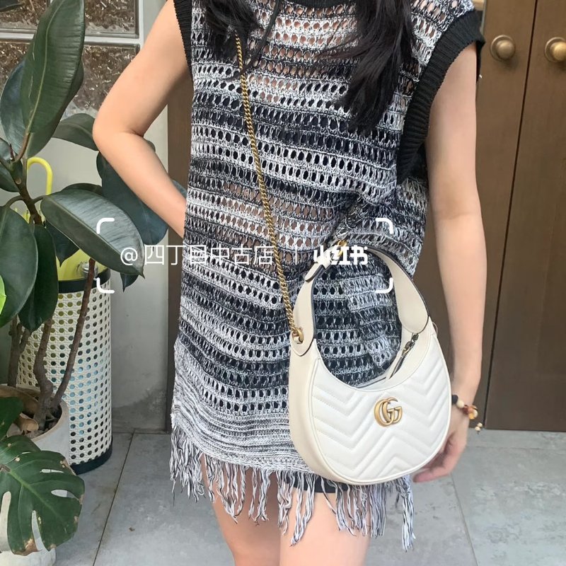 🏷Gucci 古馳.Marmont 月亮包/客人寄賣-22
