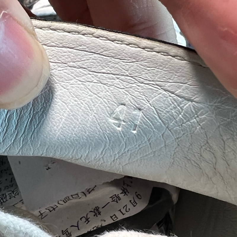 98新HERMES 愛馬仕 Cross 牛皮 黑白 休閒板鞋 餅乾鞋 41碼無附件-7