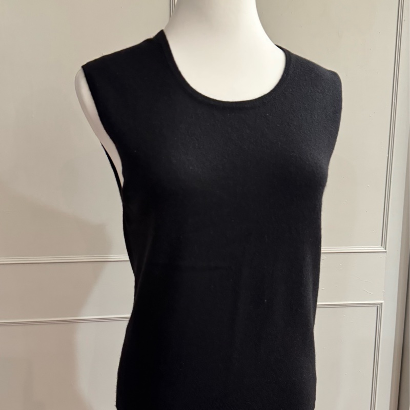 《新歡舊愛》正品CHANEL香奈兒黑色100%喀什米爾羊毛上衣-2