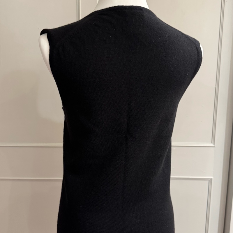 《新歡舊愛》正品CHANEL香奈兒黑色100%喀什米爾羊毛上衣-4