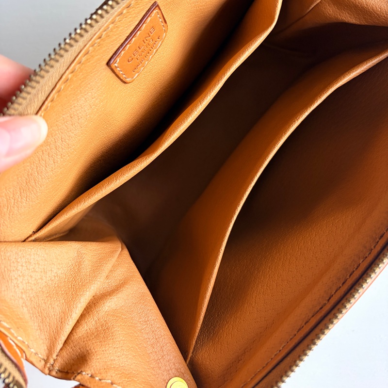 Celine Macadam 老花雲朵包 棕色 斜背包 腋下包 思琳-20