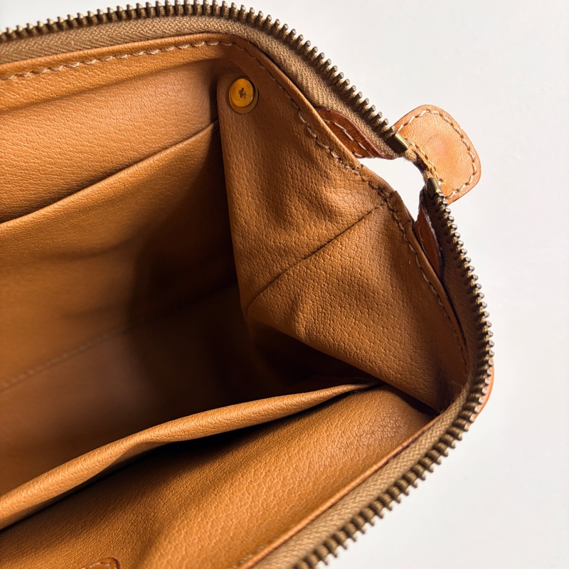 Celine Macadam 老花雲朵包 棕色 斜背包 腋下包 思琳-21