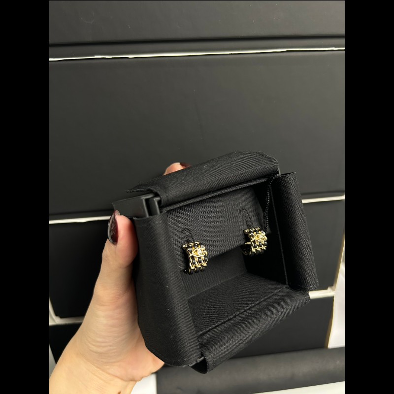 Chanel 26P 皮穿鏈圈式耳環×經典不敗必收款-0