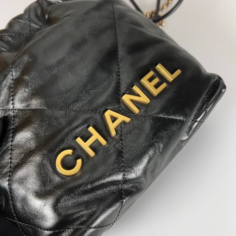 CHANEL 22包MINI 黑金 AS3980/晶片款-6