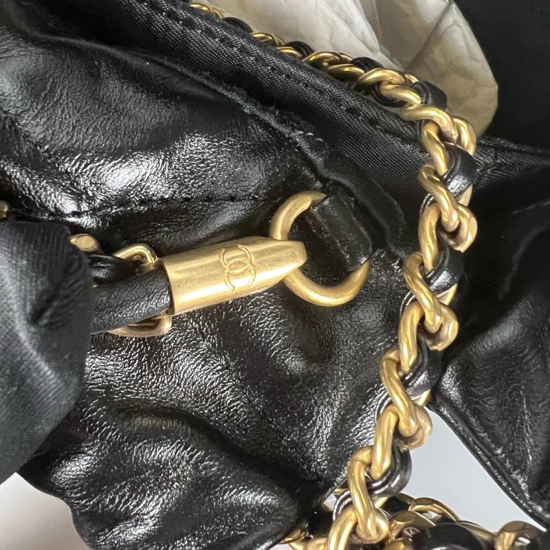 CHANEL 22包MINI 黑金 AS3980/晶片款-8