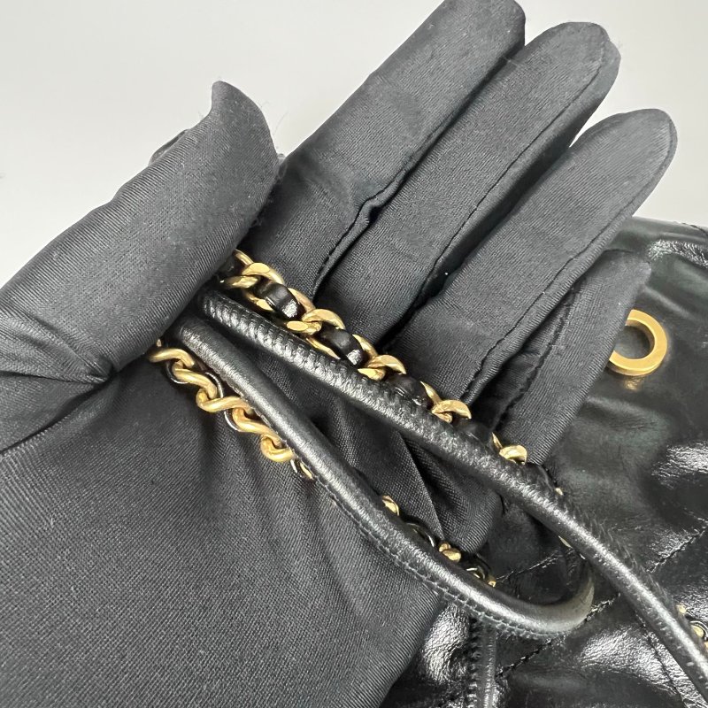 CHANEL 22包MINI 黑金 AS3980/晶片款-9