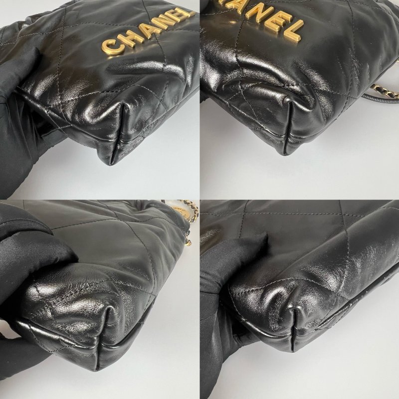 CHANEL 22包MINI 黑金 AS3980/晶片款-12