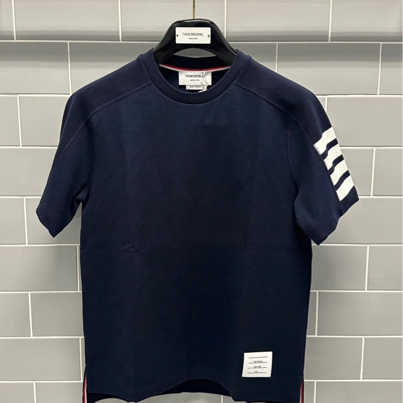 Thom Browne 男款 四道槓 短袖 Tee#1 2 3 4 5-1