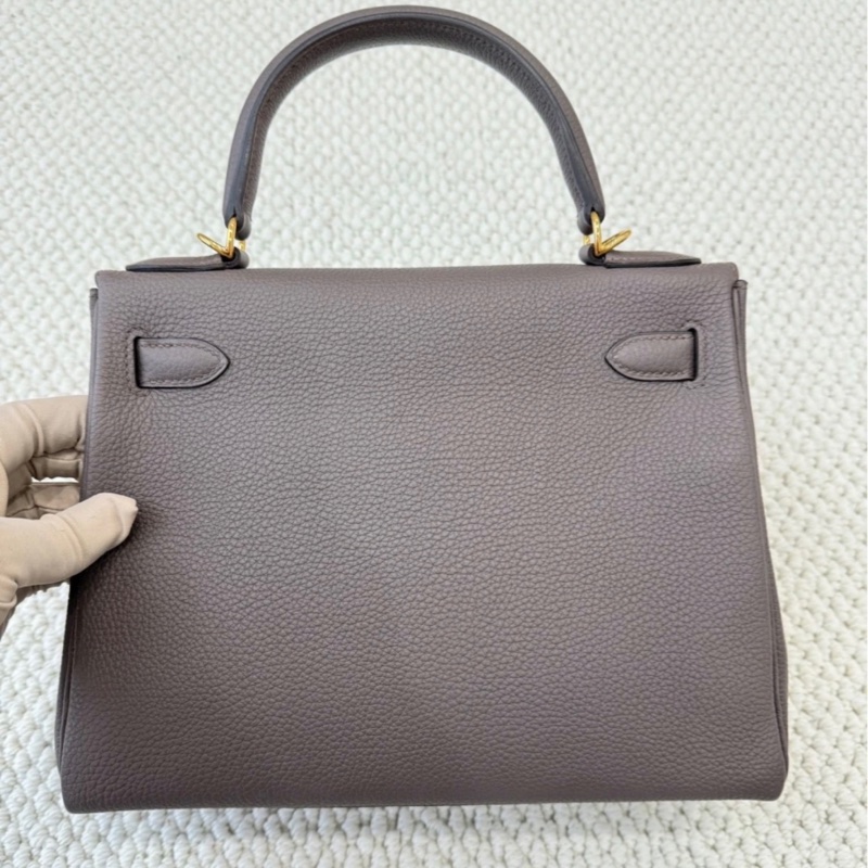 爱马仕 Kelly28锡器灰金扣togo皮 X刻闲置 附件盒子尘袋-1