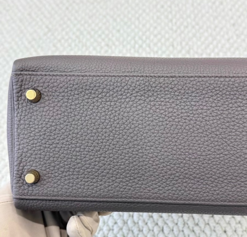 爱马仕 Kelly28锡器灰金扣togo皮 X刻闲置 附件盒子尘袋-4