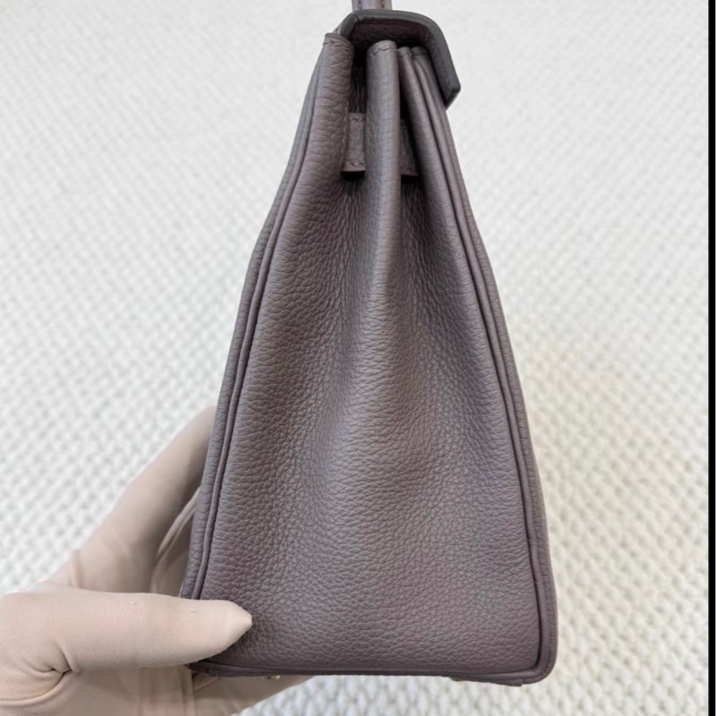 爱马仕 Kelly28锡器灰金扣togo皮 X刻闲置 附件盒子尘袋-6