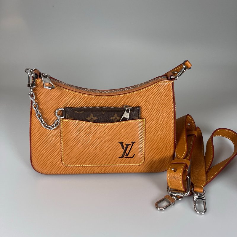 LV M80794/晶片款 焦糖水波紋手提斜背包-0
