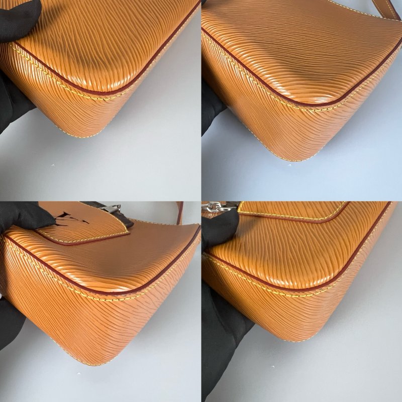 LV M80794/晶片款 焦糖水波紋手提斜背包-10