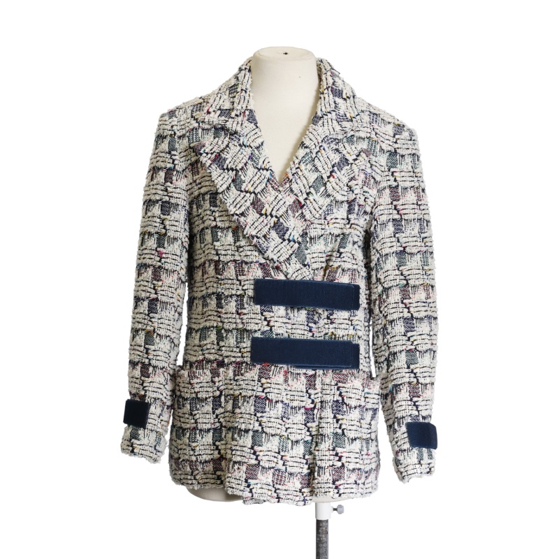 CHANEL香奈兒粗花呢混紡外套-0