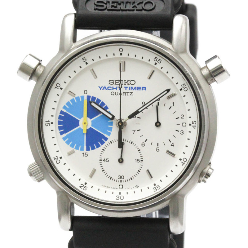 精工不鏽鋼石英男士手錶 7A28-7090-0