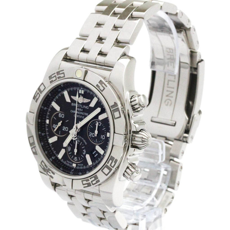 百年靈 Chronomat 44 日本有限公司 珍珠母貝精鋼男士腕錶 AB0111 拋光-1