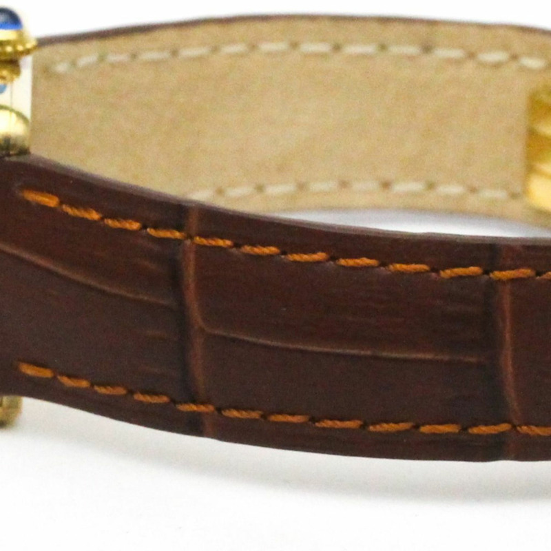 卡地亞 Must Tank 鍍金石英女士腕錶 5057001-2