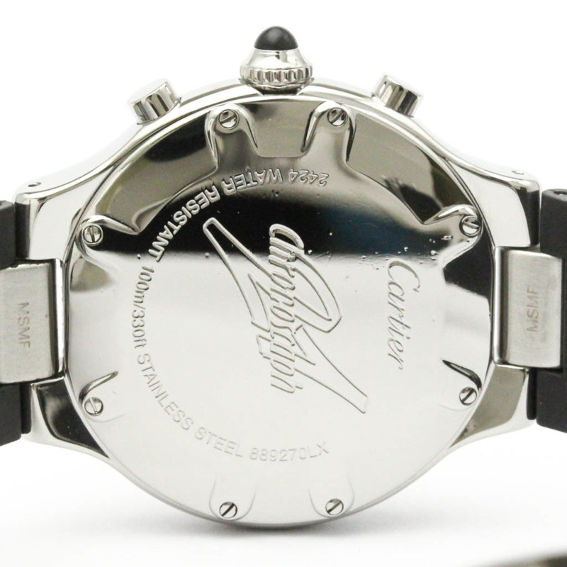 卡地亞 Must 21 Chronoscaph 精鋼石英男士腕錶 W10125U2 拋光-6