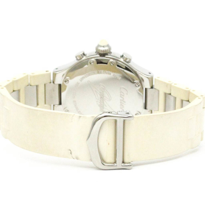 卡地亞 Must 21 Chronoscaph 精鋼石英女錶 W10197U2 拋光-4