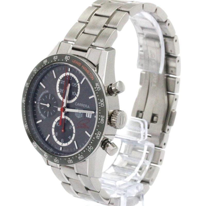 TAG HEUER 豪雅卡萊拉系列計時碼錶 劉易斯漢密爾頓腕錶 CV201M 拋光款-1