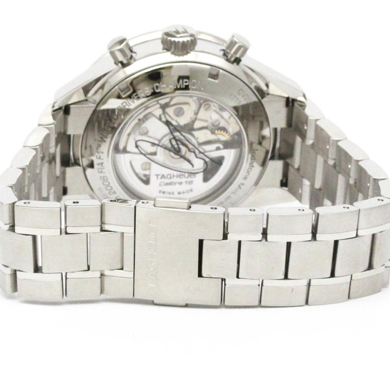 TAG HEUER 豪雅卡萊拉系列計時碼錶 劉易斯漢密爾頓腕錶 CV201M 拋光款-4