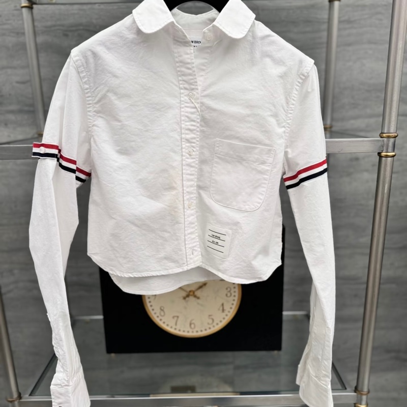 Thom Browne 女款 雙袖標 襯衫#38 40 42-1