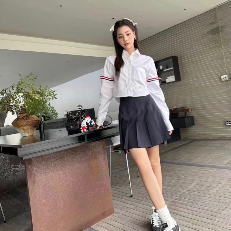 Thom Browne 女款 雙袖標 襯衫#38 40 42-3