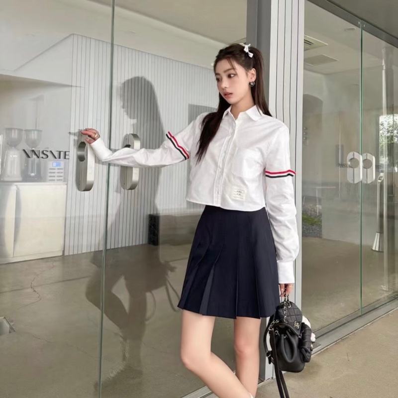 Thom Browne 女款 雙袖標 襯衫#38 40 42-4