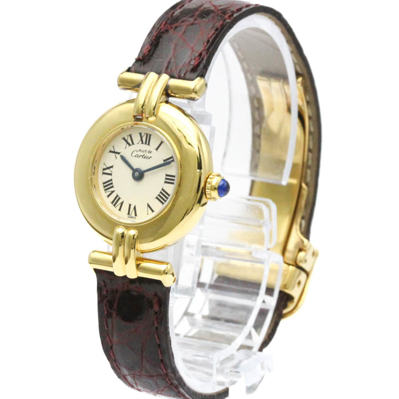 卡地亞 Must Colisee 鍍金女士腕錶 W1000654-2