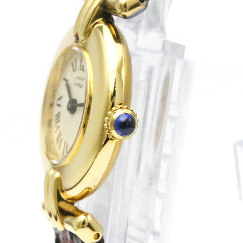 卡地亞 Must Colisee 鍍金女士腕錶 W1000654-3