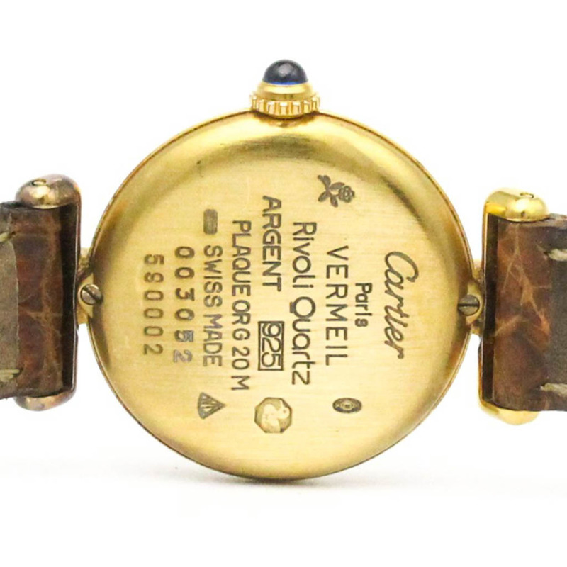 卡地亞 Must Colisee 鍍金石英女士腕錶 W1008554-5