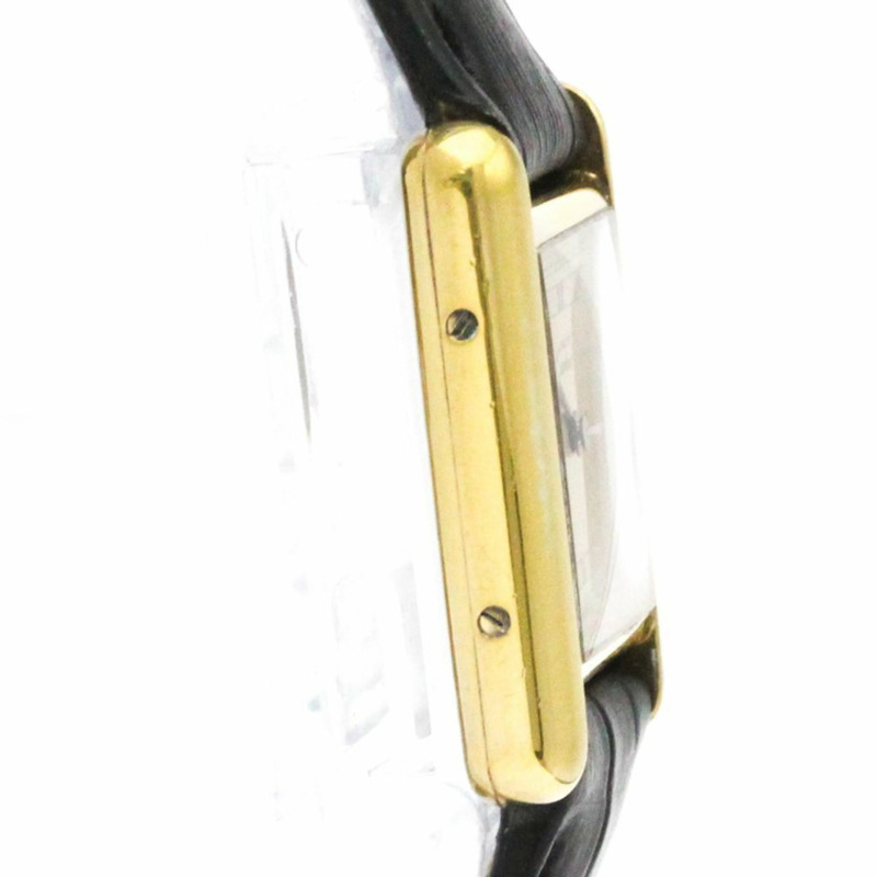 卡地亞 Must Tank 鍍金石英女士腕錶 366001-7