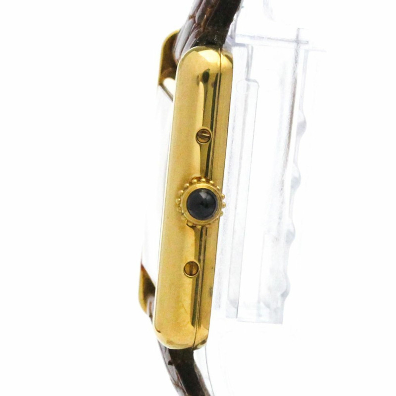 卡地亞 Must Tank 鍍金石英女士腕錶 5057001-3