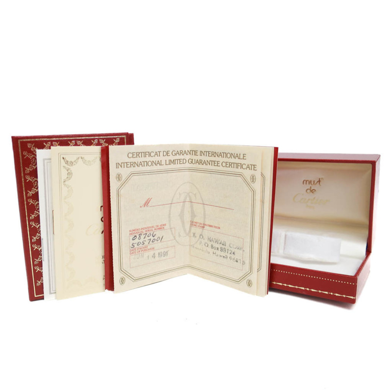 卡地亞 Must Tank 鍍金石英女士腕錶 5057001-5