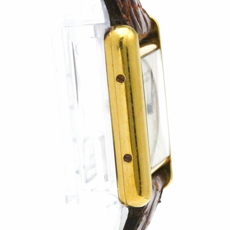 卡地亞 Must Tank 鍍金石英女士腕錶 5057001-8