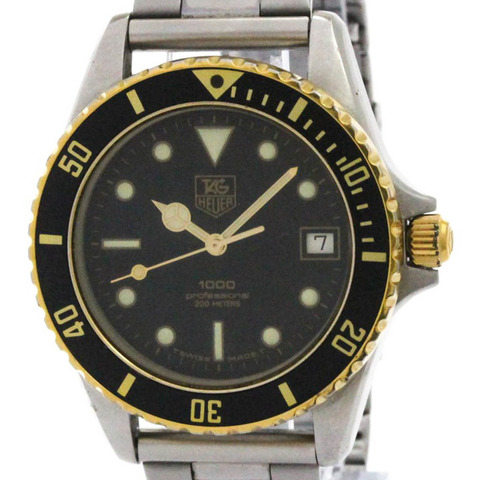 豪雅 1000 專業鍍金鋼錶 980.020