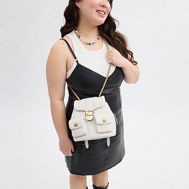 Coach 女士 TABBY徽標雙肩包均碼碼22.5cm*13.5cm*21cm-7