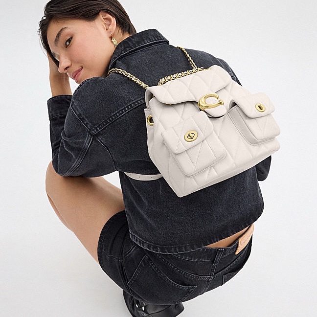 Coach 女士 TABBY徽標雙肩包均碼碼22.5cm*13.5cm*21cm-8