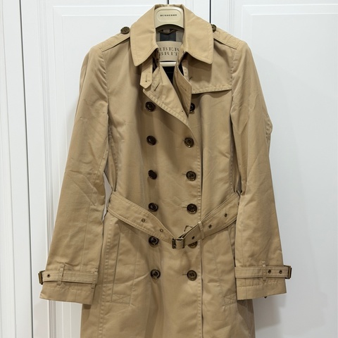 Burberry  蜜金色 卡其 經典 長版大衣 長大衣 風衣外套 外套 風衣