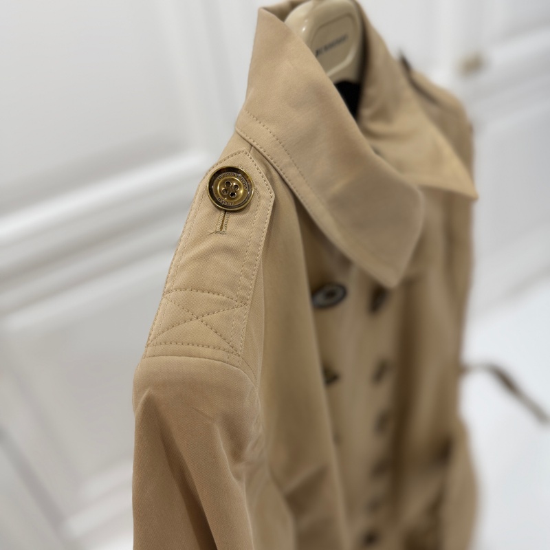 Burberry 蜜金色 卡其 經典 長版大衣 長大衣 風衣外套 外套 風衣-11