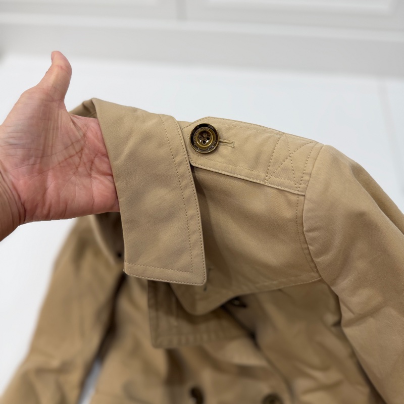 Burberry 蜜金色 卡其 經典 長版大衣 長大衣 風衣外套 外套 風衣-13