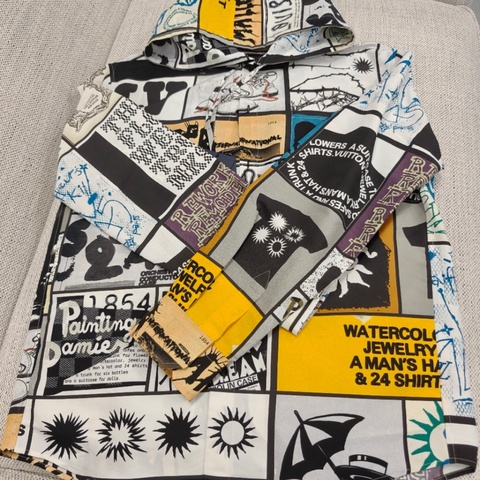 Louis Vuitton LV Fanzine连帽卫衣 全新内购（涂标），XS码（165/84A）